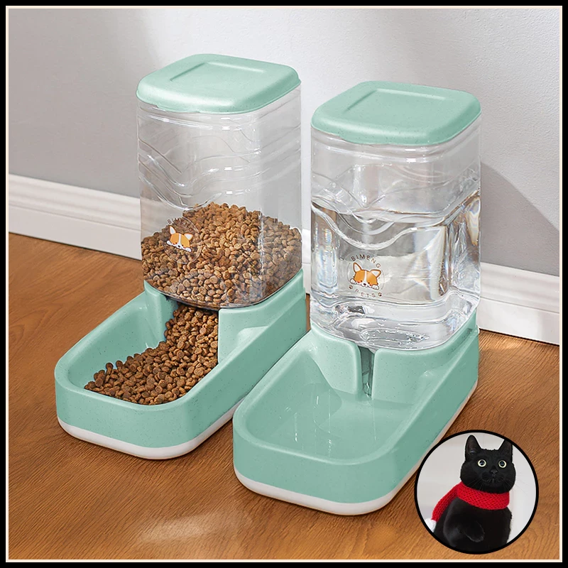 เครื่องให้อาหารแมวอัตโนมัติ ที่ให้อาหารอัตโนมัติ เครื่องให้น้ำให้อาหารสุนัขอัตโนมัติขนาดใหญ่ 3.8 ลิตร (อัปเดท 2025)